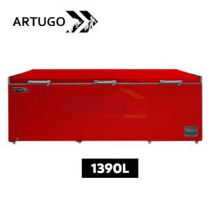 Artugo Chest Freezer CF1433R 1390 Liter Merah