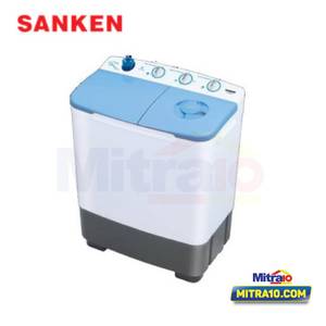 Sanken Mesin Cuci 2 Tabung TW-8663-FBU 8KG Twintub X-Tor Technology Biru