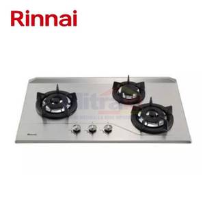 Rinnai Kompor Tanam Kaca 3 Tungku RB-3SS-C(S) Silver