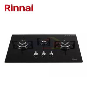 Rinnai Kompor Tanam Kaca 3 Tungku RB-713N(GB) Hitam