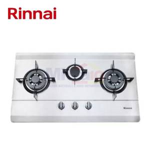 Rinnai Kompor Tanam Stainless 3 Tungku RB-713N(S) Silver
