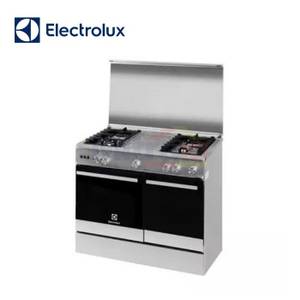 Electrolux Kompor Freestanding 4 Tungku EKM9682X 90 Cm Hitam