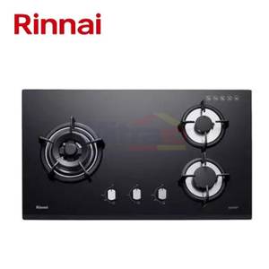 Rinnai Kompor Tanam Kaca 3 Tungku RB-73TG Hitam