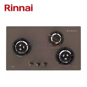 Rinnai Kompor Tanam Kaca 3 Tungku RB-3SS-C Coklat