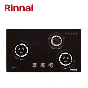 Rinnai Kompor Tanam Kaca 3 Tungku RB-3SS-C Hitam