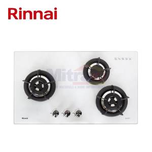 Rinnai Kompor Tanam Kaca 3 Tungku RB-3SS-C Putih