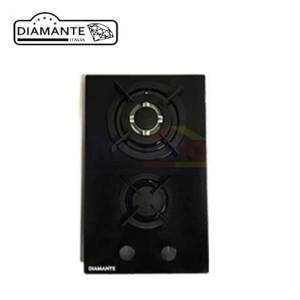 Diamante Kompor Tanam Kaca 2 Tungku Elegantia 325 Hitam