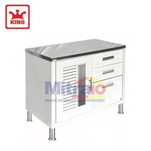 King Meja + Laci Kabinet Dapur TS-NU3L-IR 78x88.5 x54 Cm Putih