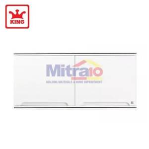 King Lemari Kabinet Atas Dapur Dua Pintu 1E-CU-PKHC 90x35x42 Cm Putih