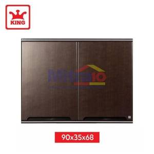King Lemari Kabinet Atas Dapur Dua Pintu 1E-CU-POA-2C 90x35x68 Cm Coklat