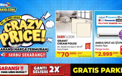 Promo Crazy Price di Mitra10 | Periode : 10-12 Mei 2025