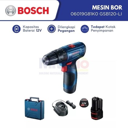 Jual Bosch Mesin Bor 06019G81K0 GSB120 LI Hijau